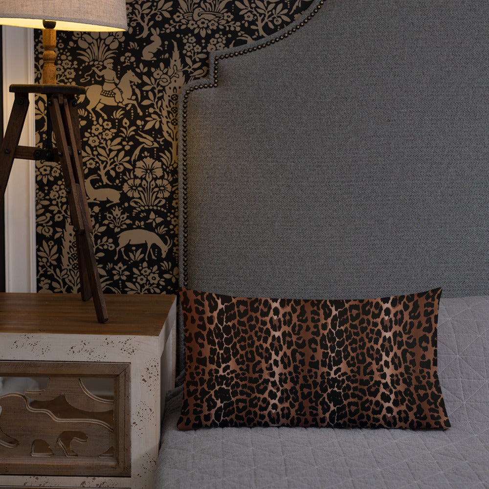 OG Leopard Print Premium Decorative Throw Pillow | 3 Sizes