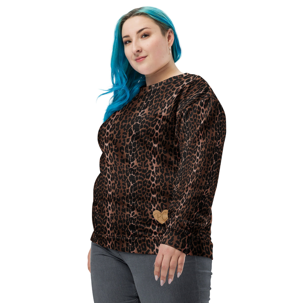 OG Leopard Long-Sleeved Crewneck Sweatshirt