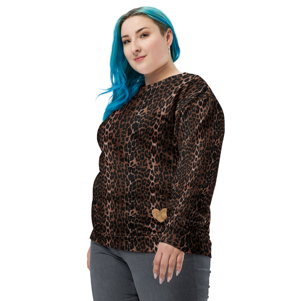 OG Leopard Long-Sleeved Crewneck Sweatshirt