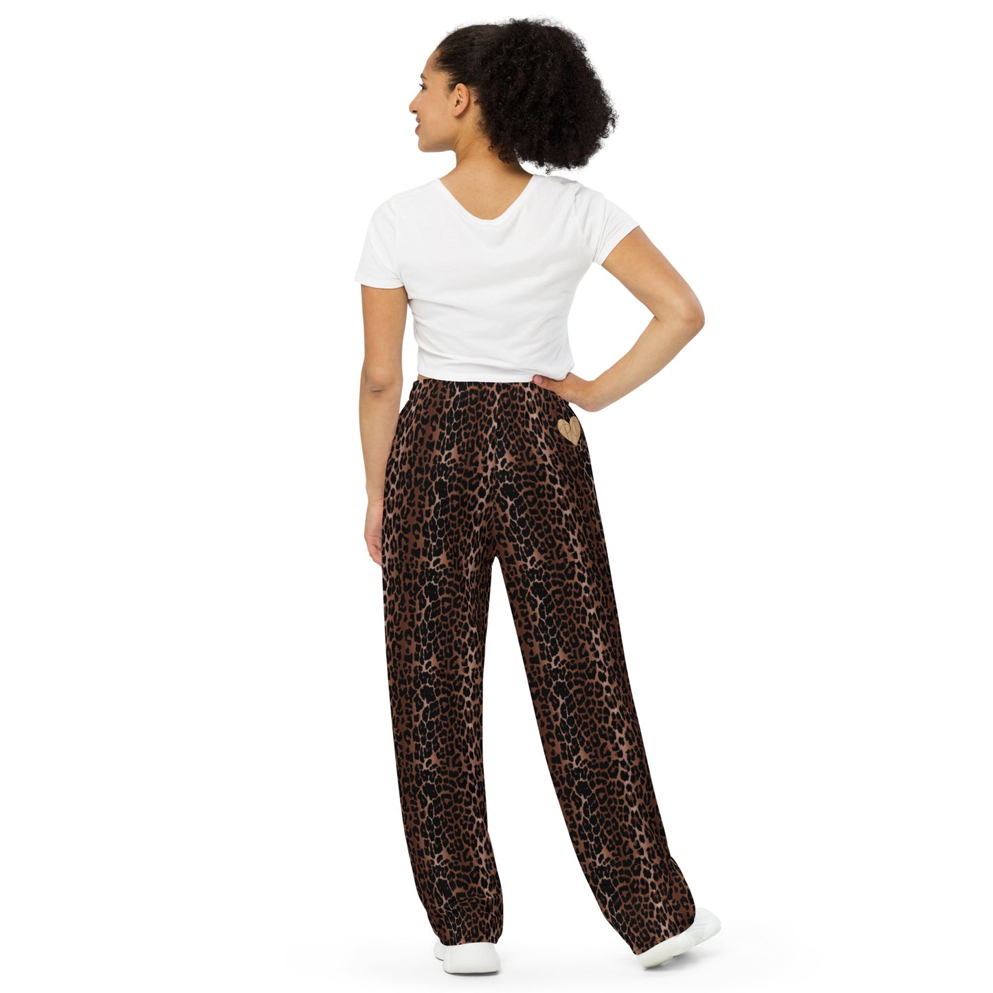 Hattie OG Leopard Wide-Leg Lounge Pants | Pinup Couture Relaxed