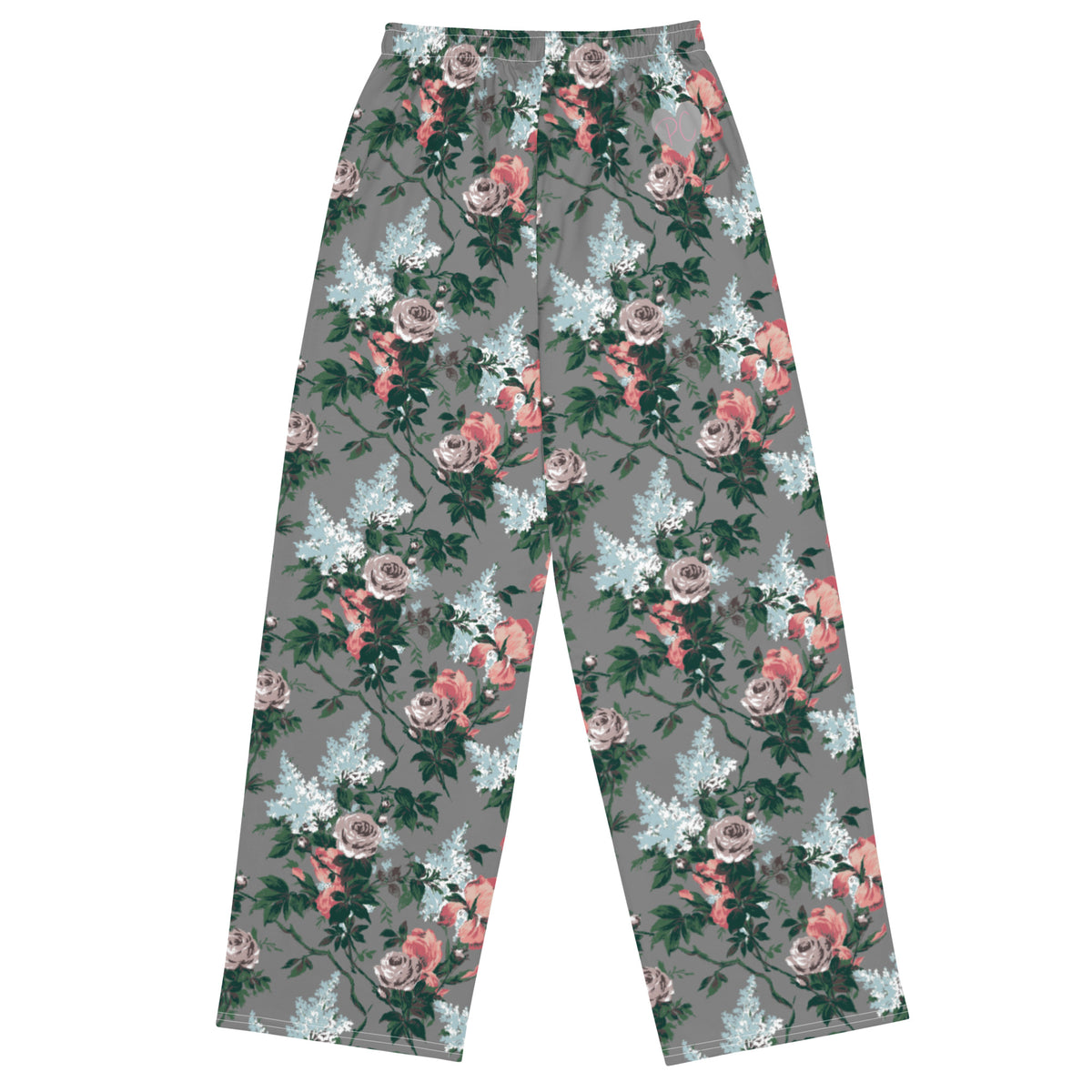 Hattie J'Adore Bella Roses Wide-Leg Lounge Pants
