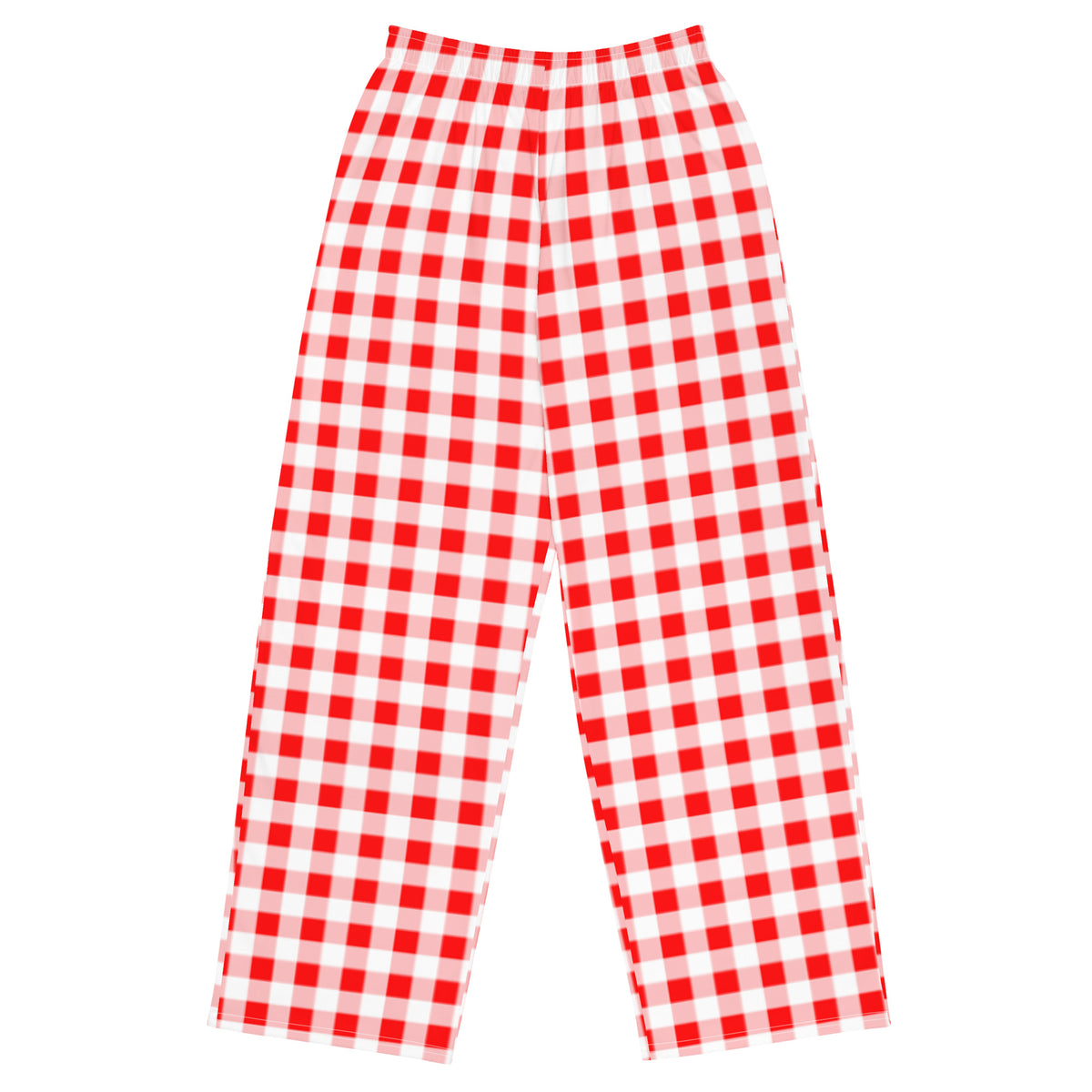 Hattie Ruby Red Gingham Wide-Leg Lounge Pants