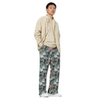 Hattie J'Adore Bella Roses Wide-Leg Lounge Pants