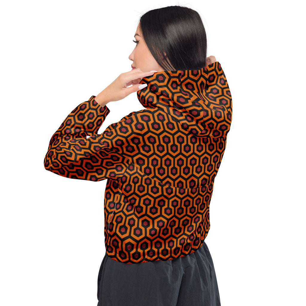 Hotel Hexagon Women’s Cropped Windbreaker Jacket