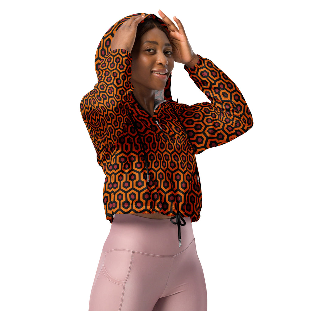 Hotel Hexagon Women’s Cropped Windbreaker Jacket