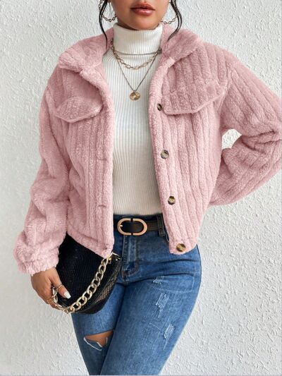 London Hot Fuzzy Button Up Jacket | 9 Colors