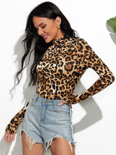 Vive le Rock 70s Leopard Print Long Sleeve T-Shirt | Poundton