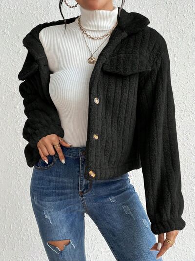 London Hot Fuzzy Button Up Jacket | 9 Colors