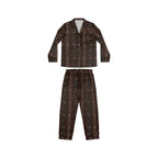 Pajama Game in OG Leopard Satin 2 Piece Button Up PJ Set