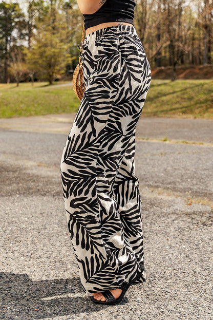 Branching Fern Drawstring Cinch Pants