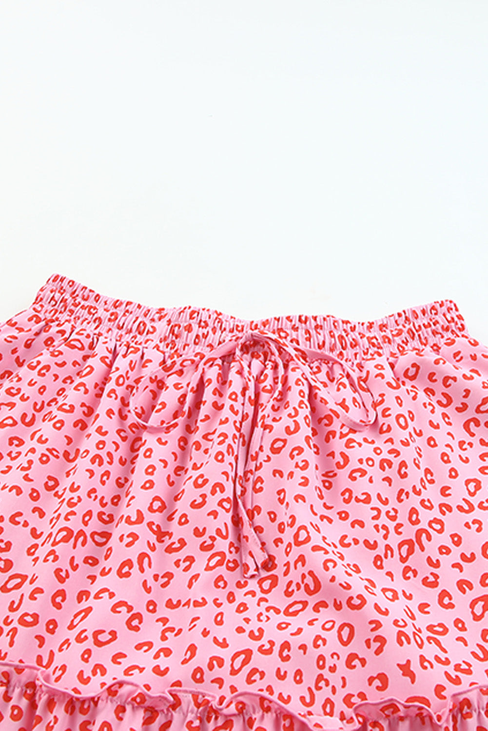 Easy Gathers It Maxi Skirt in Pink and Red Leopard
