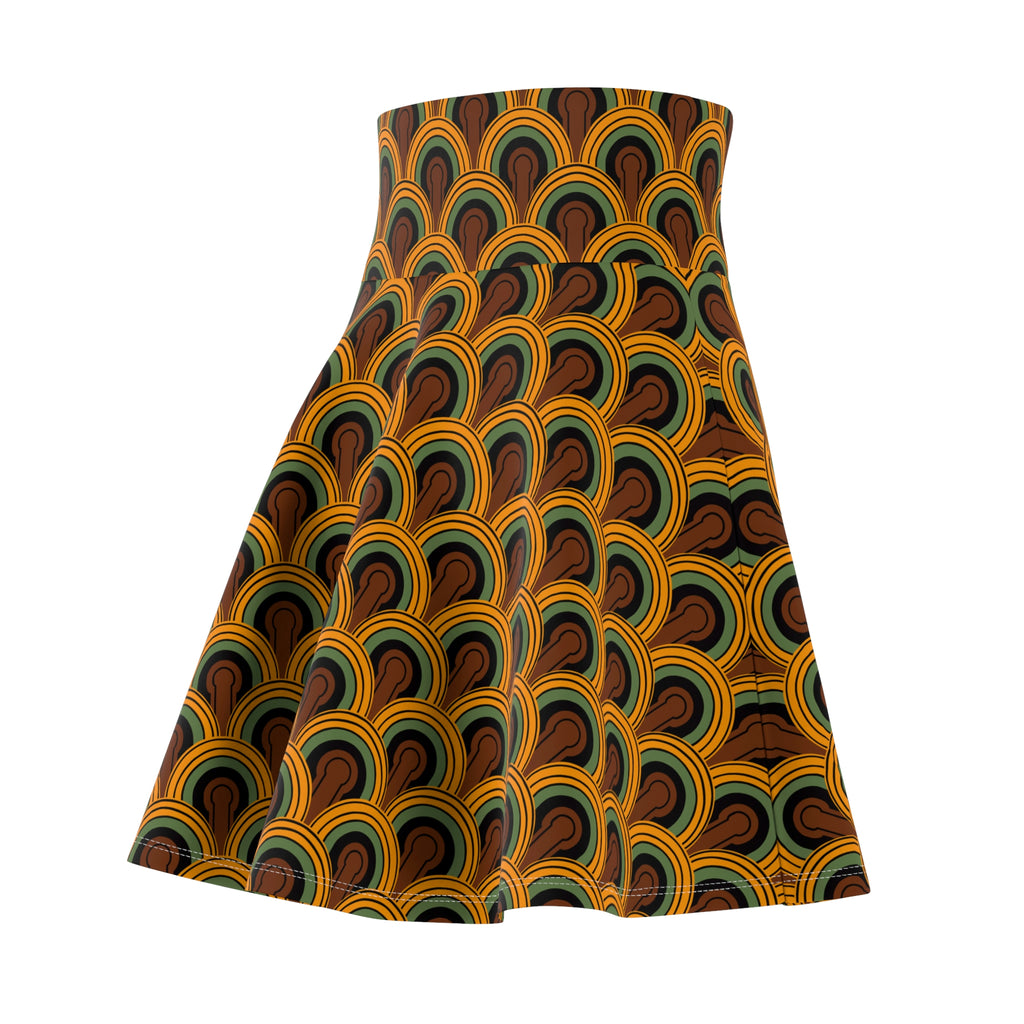 Louisa Room 237 Print Skater Skirt Swim Coverup