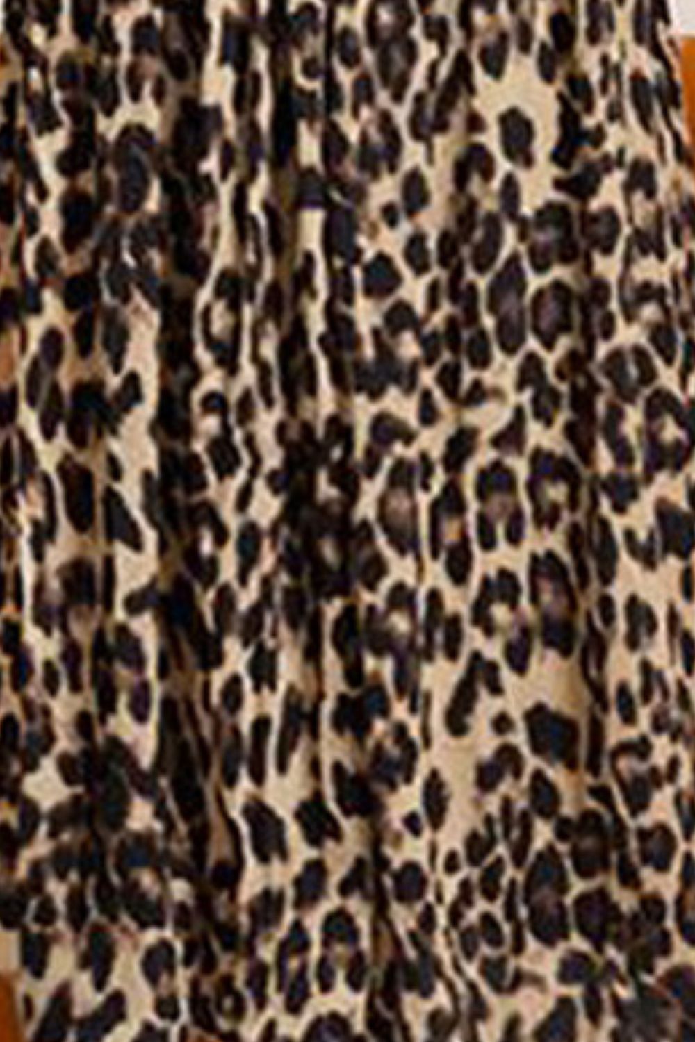 Prowling In Leopard Print Flared Pants –