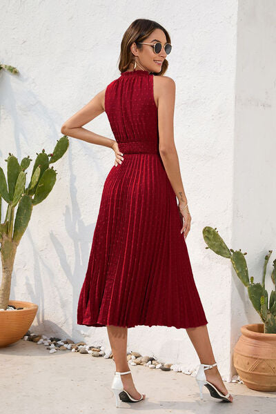 Apulia Tie Neck Sleeveless Dress | 7 Colors