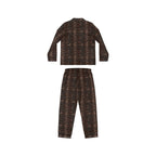 Pajama Game in OG Leopard Satin 2 Piece Button Up PJ Set