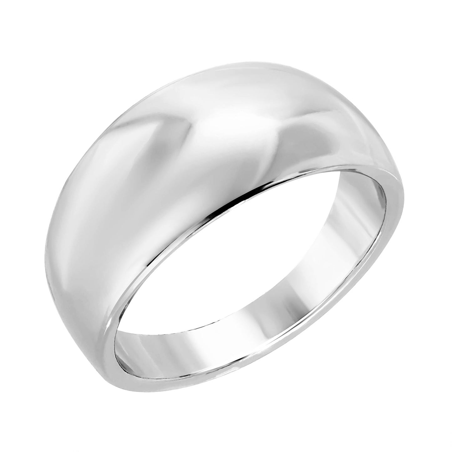 Rowan Domed Ring in 14K Gold or Silver | eklexic