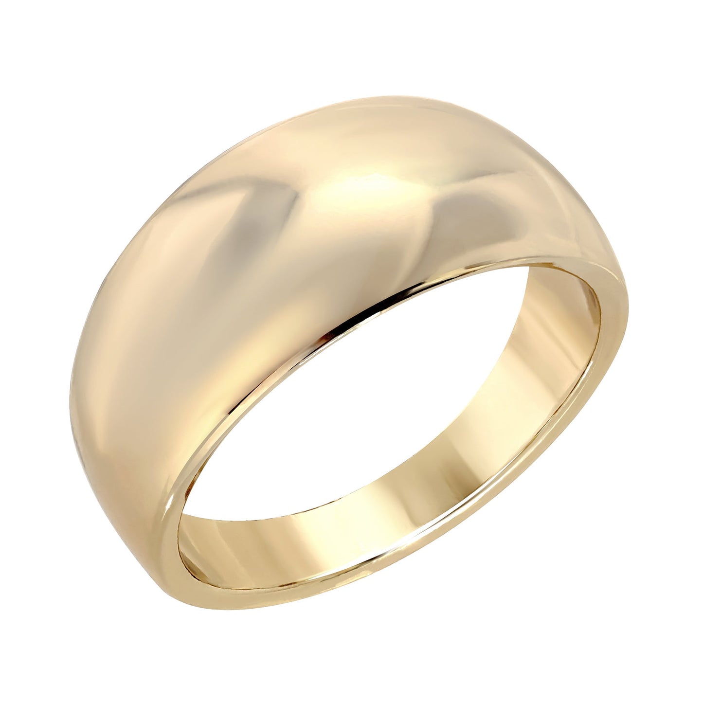 Rowan Domed Ring in 14K Gold or Silver | eklexic