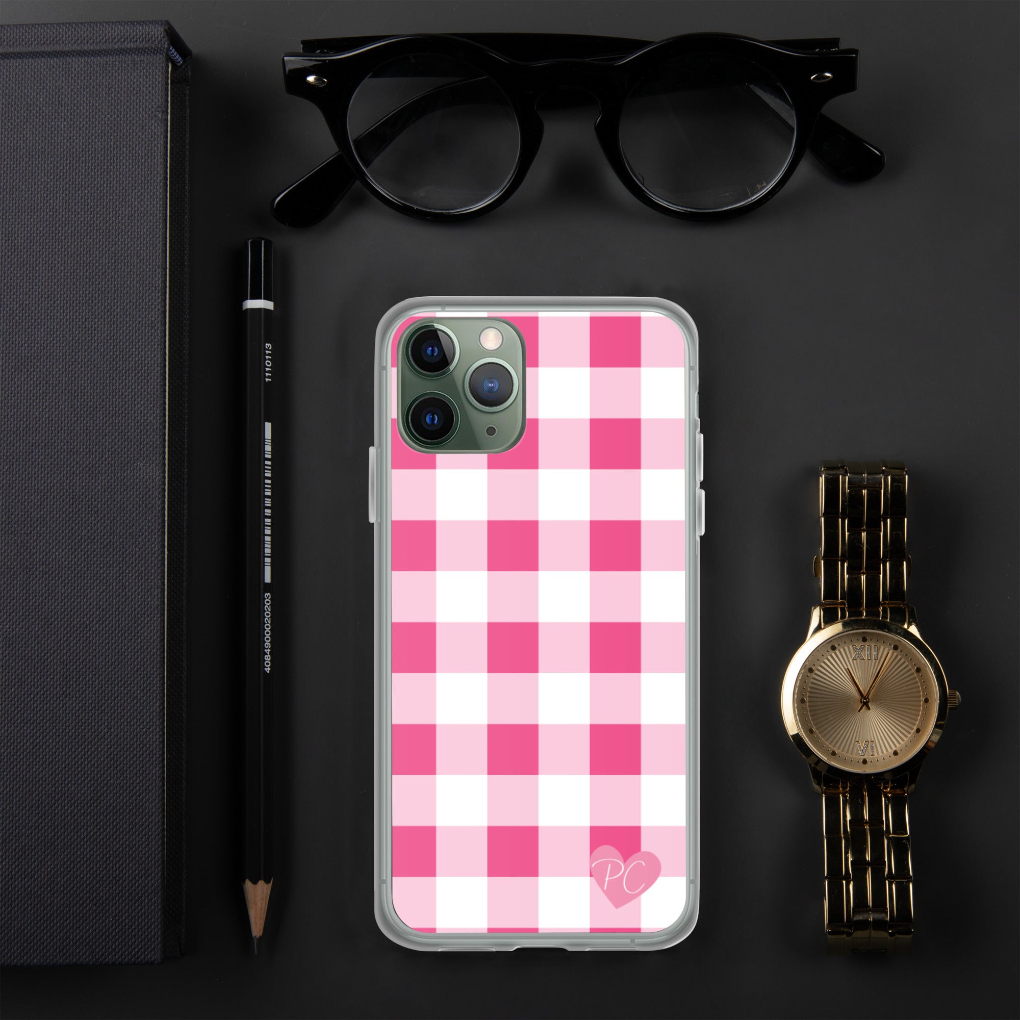Sunday Afternoon Pink Gingham Print  iPhone Case