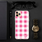 Sunday Afternoon Pink Gingham Print  iPhone Case
