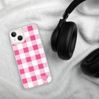Sunday Afternoon Pink Gingham Print  iPhone Case