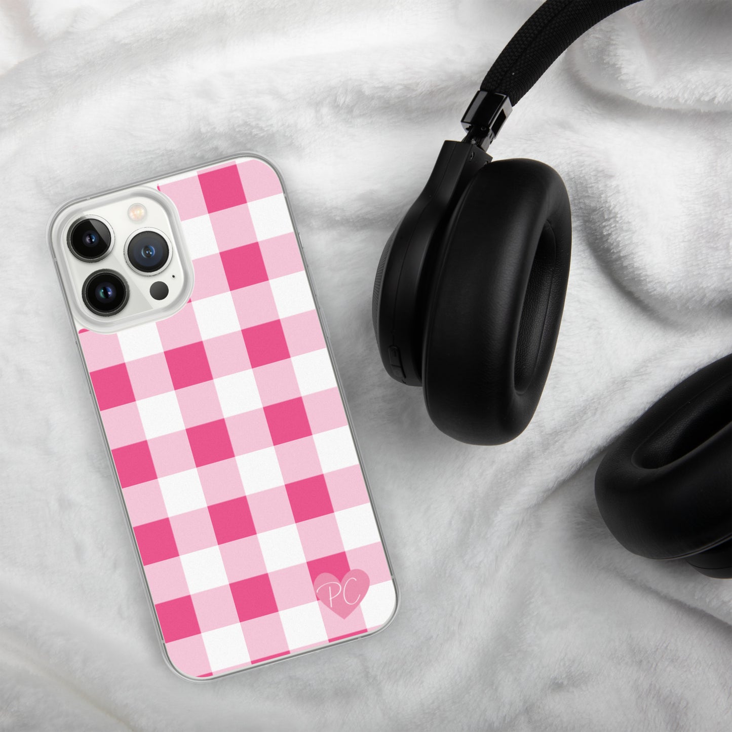 Sunday Afternoon Pink Gingham Print  iPhone Case | Pinup Couture