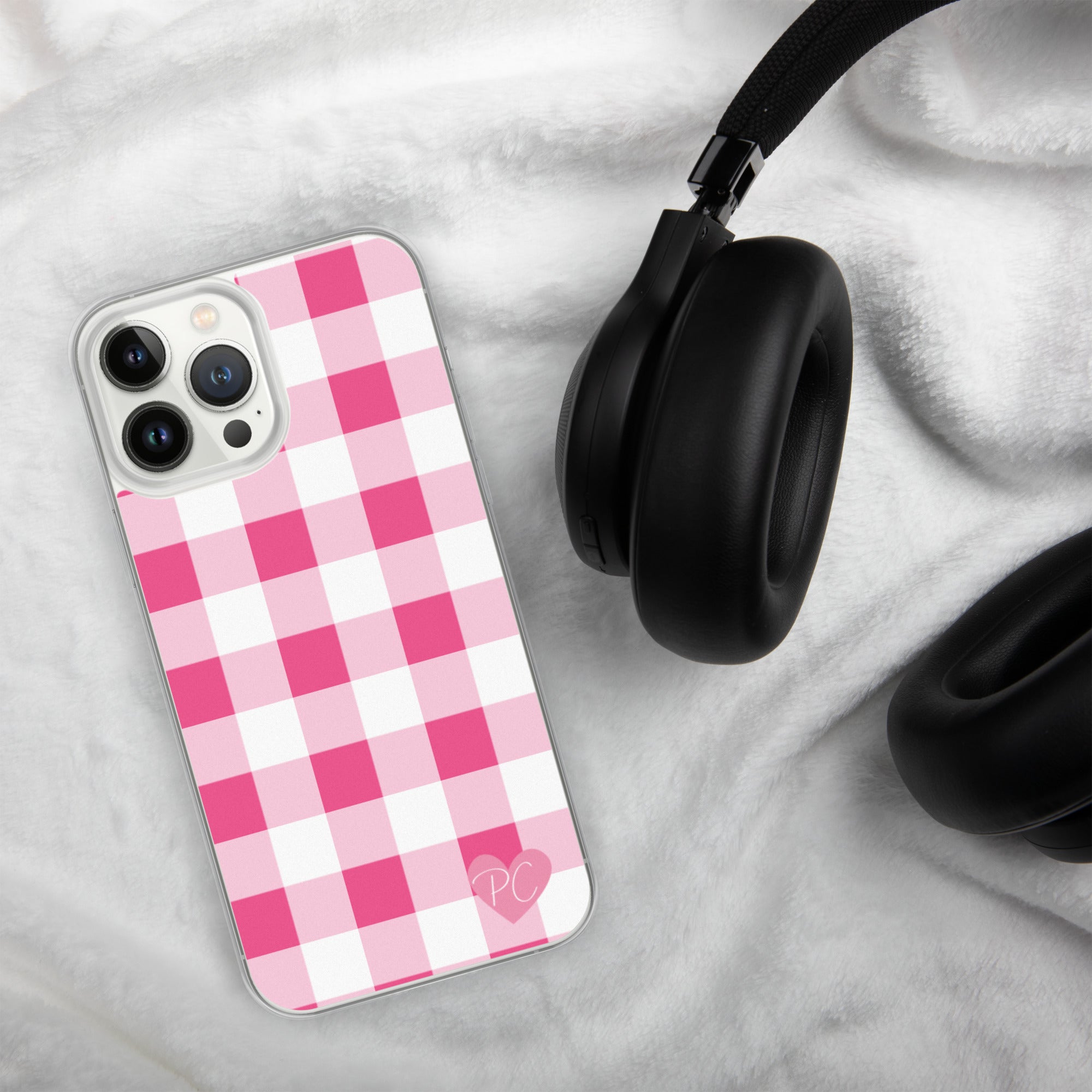 Sunday Afternoon Pink Gingham Print  iPhone Case
