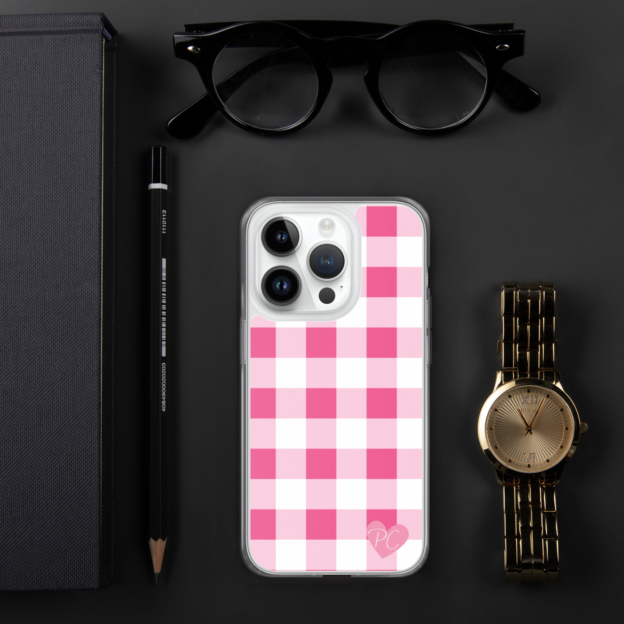 Sunday Afternoon Pink Gingham Print  iPhone Case
