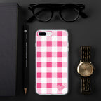 Sunday Afternoon Pink Gingham Print  iPhone Case