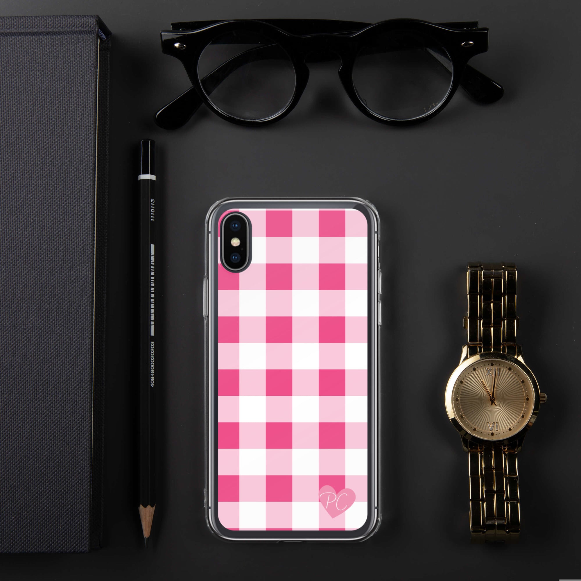 Sunday Afternoon Pink Gingham Print  iPhone Case