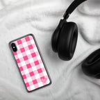 Sunday Afternoon Pink Gingham Print  iPhone Case