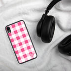 Sunday Afternoon Pink Gingham Print  iPhone Case