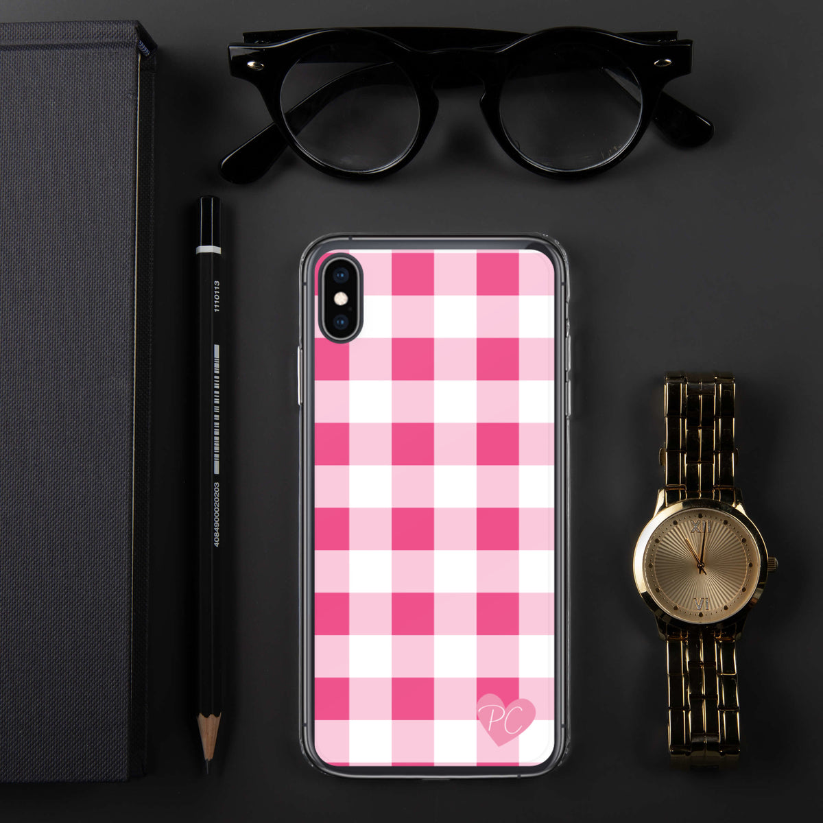 Sunday Afternoon Pink Gingham Print  iPhone Case