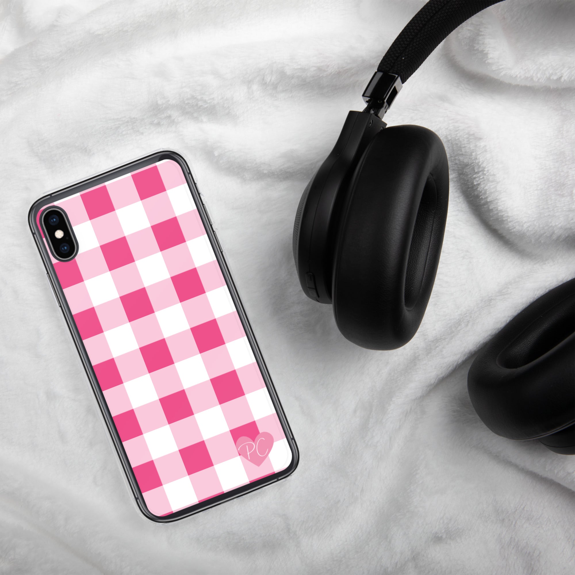 Sunday Afternoon Pink Gingham Print  iPhone Case