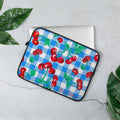 Lindy Cherry Girl Blue Gingham Laptop Sleeve