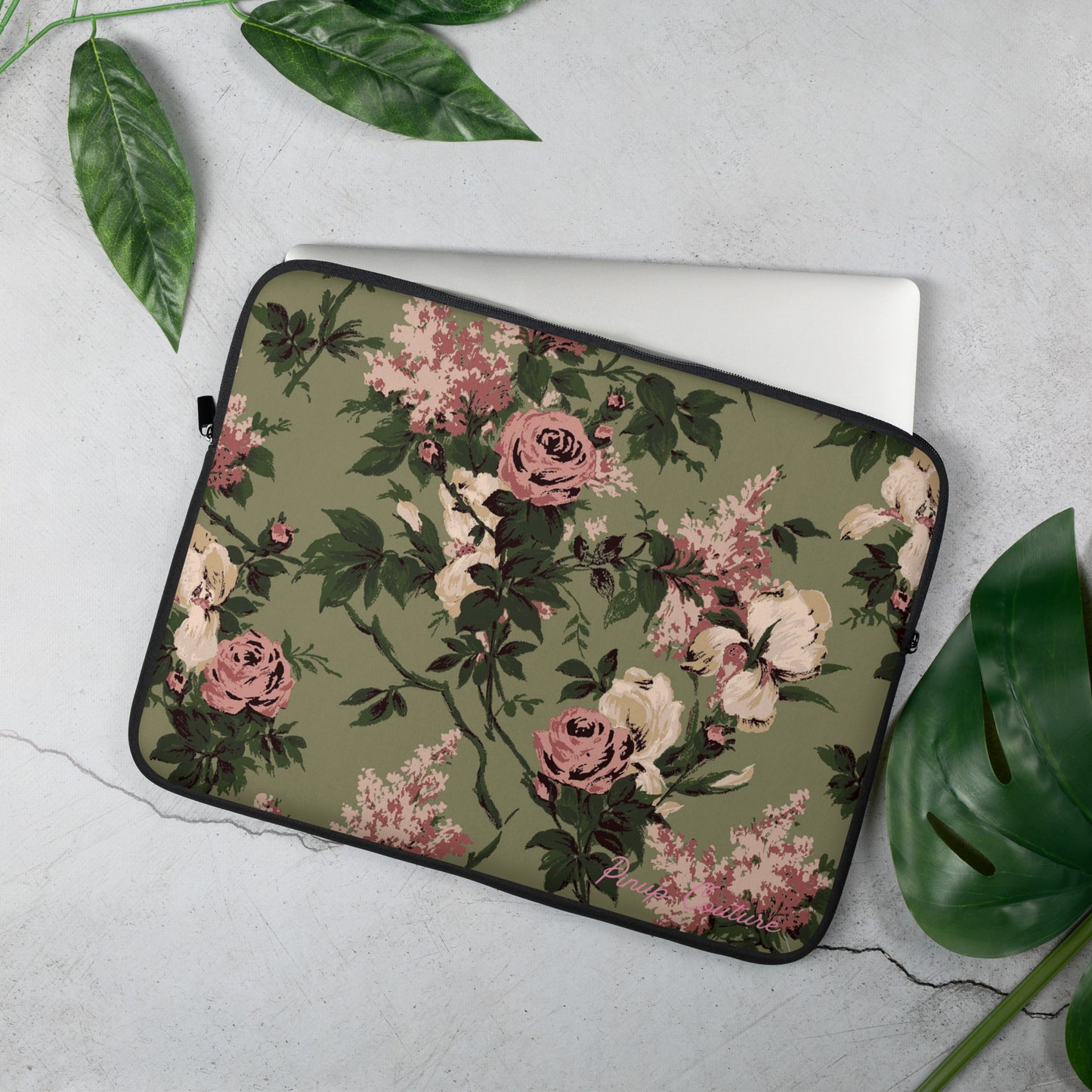 Lindy Green Caledonia Bella Roses Floral Print Laptop Sleeve | Pinup Couture Relaxed