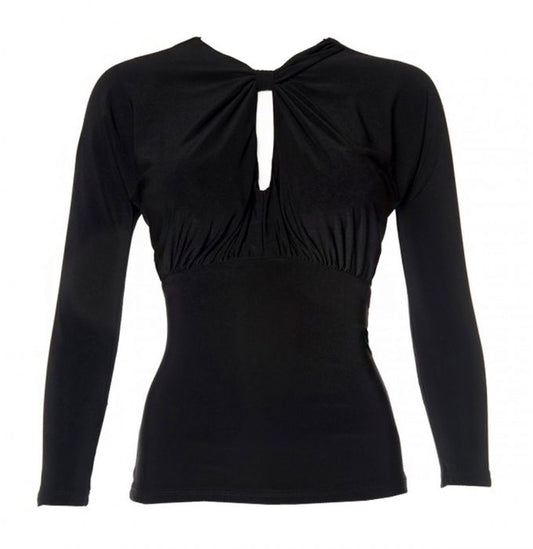 Final Sale - Malia Top in Black | Laura Byrnes Design