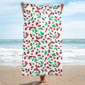 Arden White Chocolate Cherry Girl Beach & Bath Towel