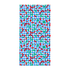 Arden Blue Gingham Cherry Girl Beach & Bath Towel