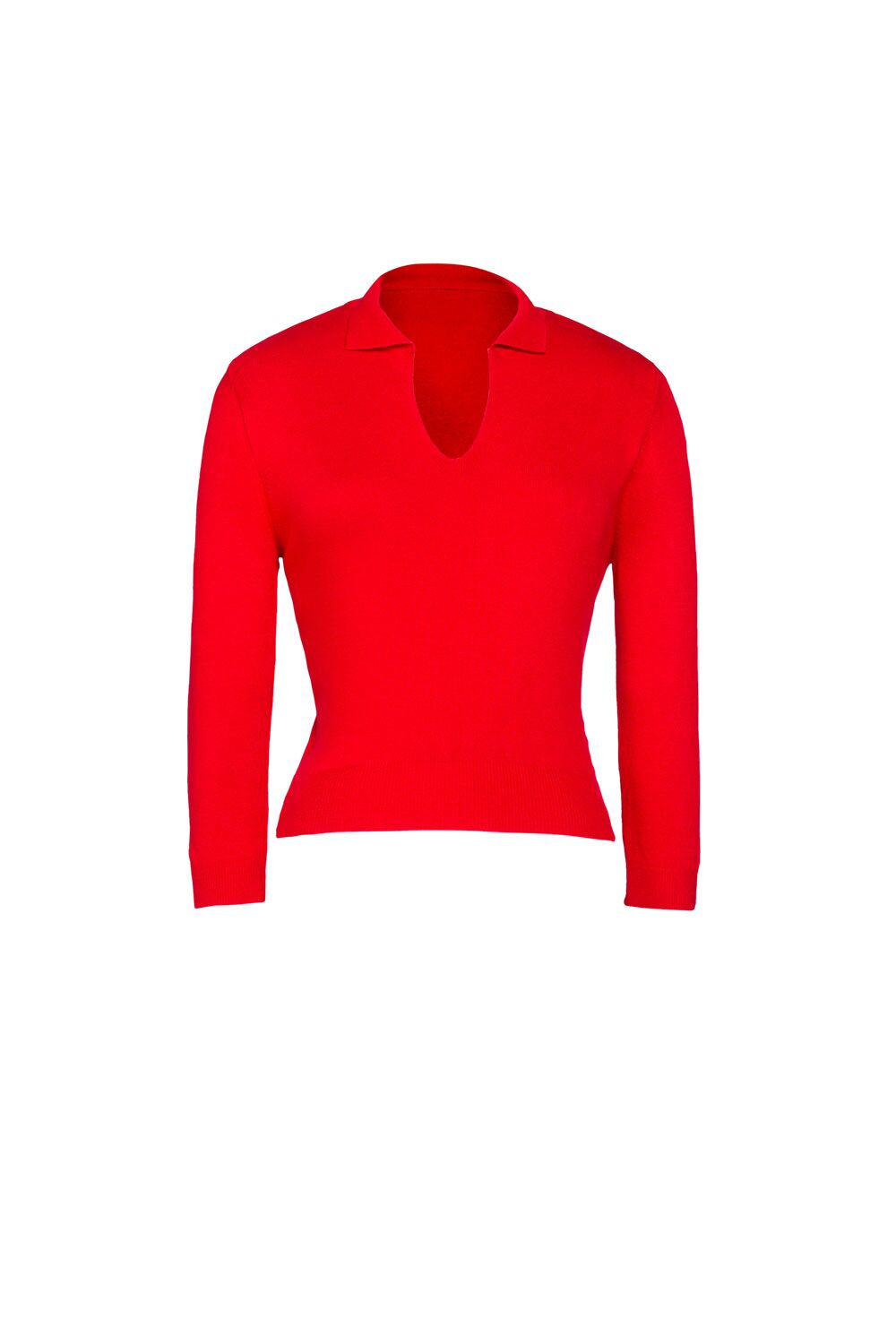 Pinup Couture Vintage Sweater Girl Pullover in Red