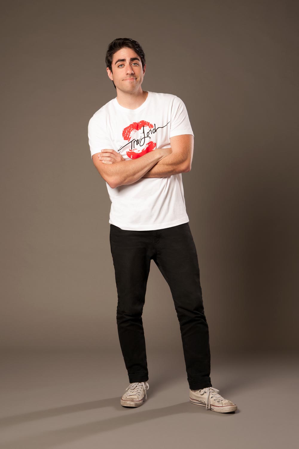 Final Sale - Men's Signature T-shirt in White by Traci Lords