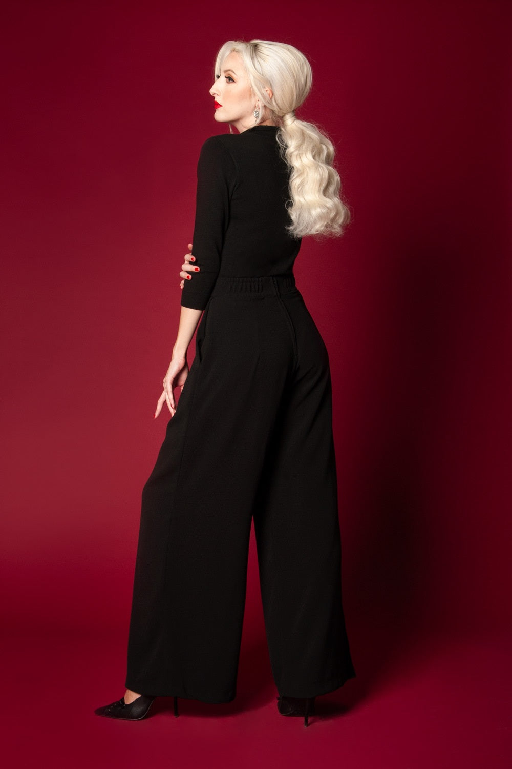 Laura Byrnes California Doris Pants in Black with 32" Inseam