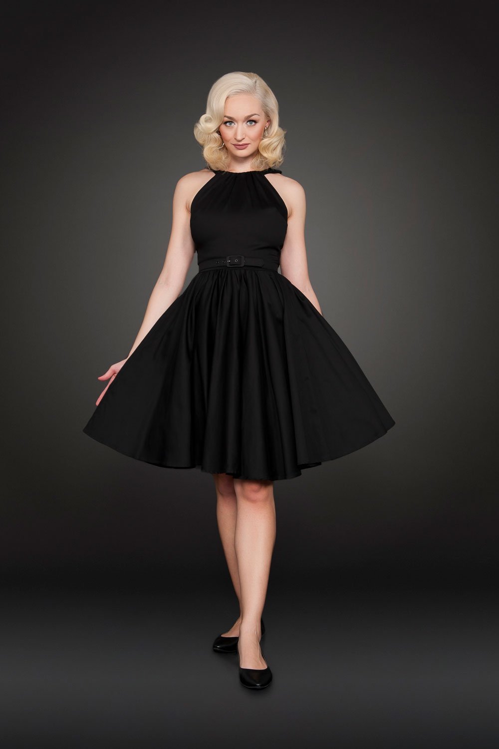 Black pin up outlet dress