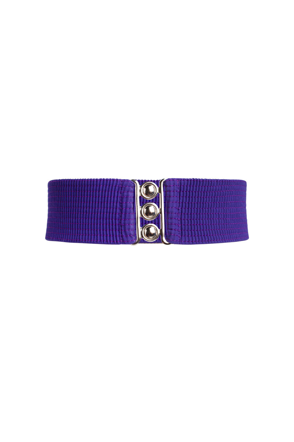 Lock It In Vintage Inspired Stretch Belt in Royal Purple