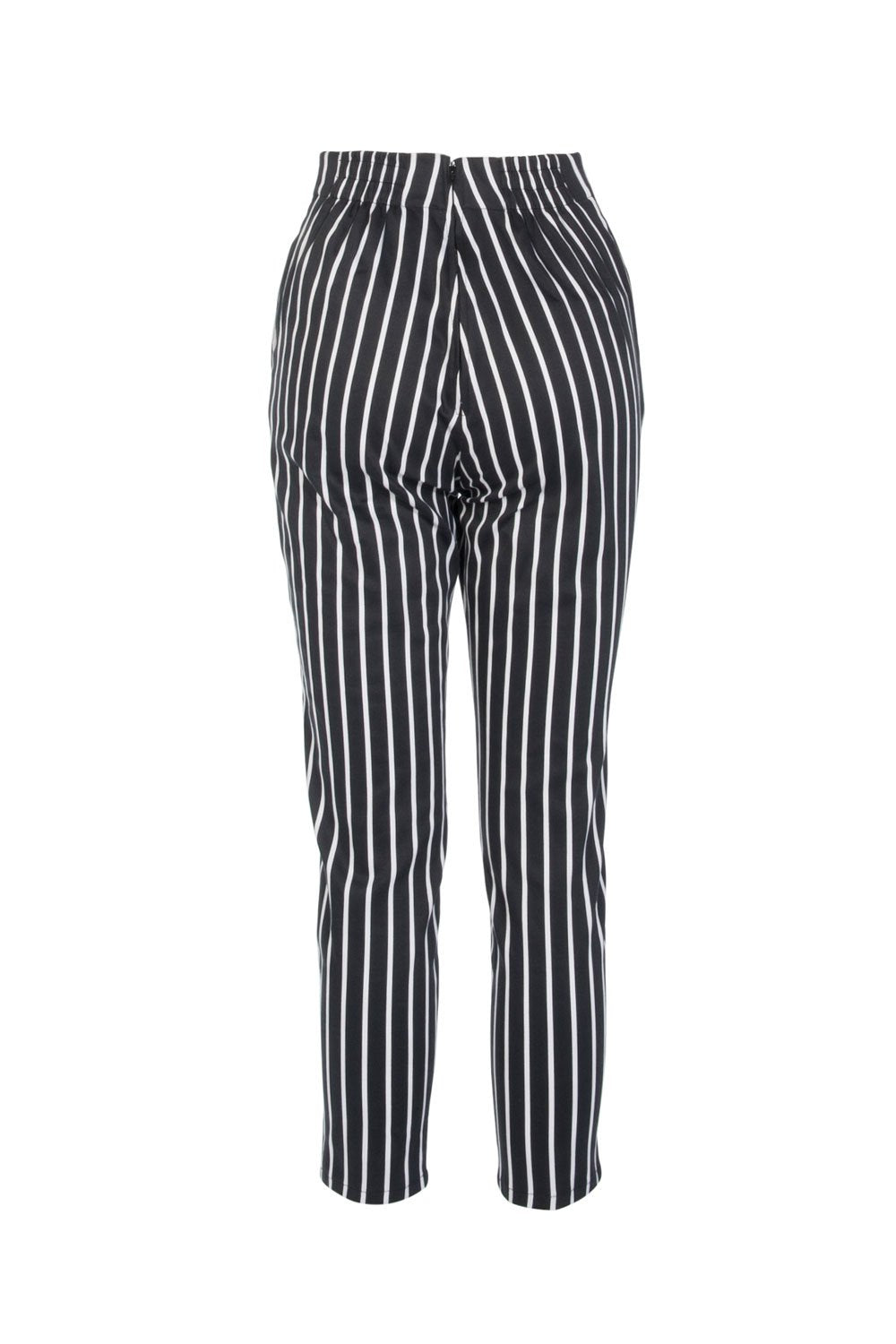 Laura Byrnes California High Waisted Cropped Trousers in Victorian Stripes