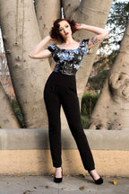 Traci Lords Olivia Pants in Black Crepe