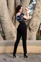 Traci Lords Olivia Pants in Black Crepe