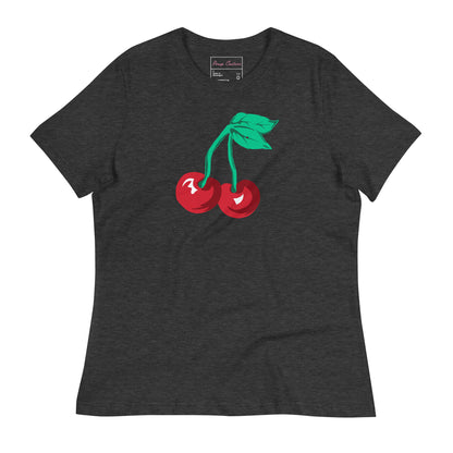 Vintage Cherry Graphic Women's Short Sleeve T-Shirt | 7 Colors | Pinup Couture