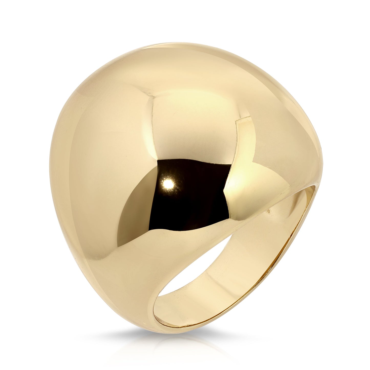 10K Gold XL Domed Ring | eklexic